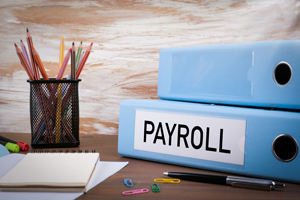 Blue Lever Arch Payroll Folder